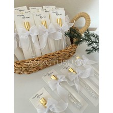 Bianı Tasarım - Nişan,nikah,düğün,söz Özel Gün, Hediyelik Sprey Kolonya Kurdele ve Inci Detaylı Etiketli 10 Adet