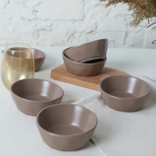 Delixa Mat Toprak Taupe Kristal Çerezlik/sosluk 12 cm 6 Adet 977