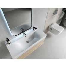 Turkuaz Seramik Turkuaz Yeni Mona Etajer Uyumlu Lavabo 60*45 cm