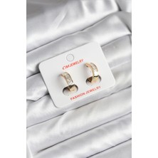 MK Beykoz 14K Gold Renk Kaplama cm Kadın Küpe