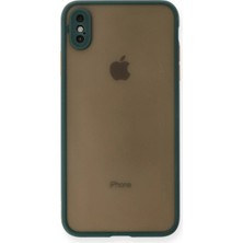 Buğz Iphone Xs Max Kılıf Montreal Silikon Kapak - Yeşil