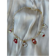 Hercy Yılbaşı Kolyesi | Christmas Necklace | Chain Necklace | Yılbaşı Charm Kolye | Kardan Adam Figür