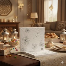 Dodomar Ramazan Varaklı Çiçek Model Gümüş Peçete 20 Parça - Ramazan Sofra Peçetesi