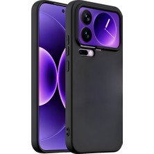HANPORIUM Xiaomi 17 Pro Max Uyumlu Silikon Kılıf - Pastel Renk Tonu Kamera Korumalı Esnek Kapak - Siyah
