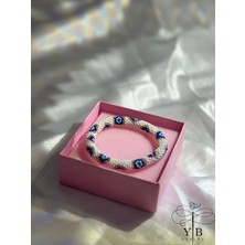 El Yapımı Lacivert Mavi Nazar Boncuk Bileklik