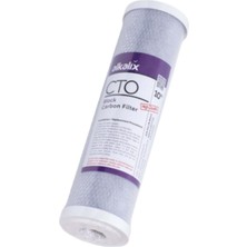 Alkalix 10" Açık Kasa Blok Karbon Filtre