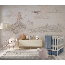 Grown Deniz Canlıları Beyaz Çocuk Odası Duvar Kağıdı