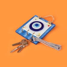 Matmel Deco Nazar Anahtar Askısı - Mavi - 15 cm