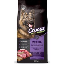 Delixa Crocus Biftekli Pirinçli Yet. Köpek Maması 15 Kg, 855-002
