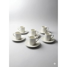 Çaylar Avm Farika Zümrüt 12 Parça 6 Kişilik Porselen Kahve Fincan Takımı