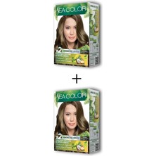 Akıllı Durak 2x2 Tüp Krem Saç Boyası Seti Fındık Kabuğu No:7.3 (491)