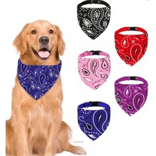 Delixa Evcil Hayvan Köpek Boyun Tasması Yakalık Önlük Fular Mavi (Büyük 420)