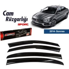 Fiat Egea Mugen Cam Rüzgarlığı 2015+ 4'lü Sunplex