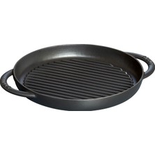 Hepta Collection Staub Döküm Izgara Tava Çift Kulplu 26 cm Siyah