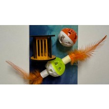 Gold Be Zilli ve Tüylü Toplu Kedi Oyuncağı