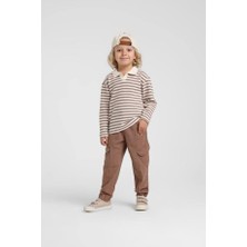 Escabel Bebek Dokuma Pantolon 1-5 Yaş Kahverengi
