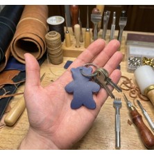 Tozren Deri Ayıcıklı Anahtarlık Deri El İşçilikli  Hakiki Deri Hediyelik Anahtarlık, "Kurtarıcı Hediye"