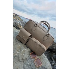 Valentina Victoria Büyük Boy Yolculuga Uygun Hakiki Deri Valiz Çanta.