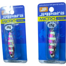 Özbience Micro Jig Pink Zebra Glow 10G - Parlak ve Çekici Balıkçılık Aksesuarı