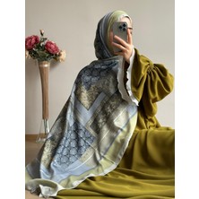 Qalortex Scarf Etro Desen Şal-Yağ Yeşil