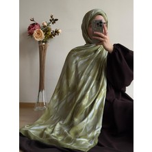 Qalortex Scarf Zebra Desen Şal-Yağ Yeşil