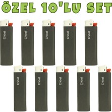Cricket Cep Boy Taşlı Çakmak – Mum Alev 10’lu Set Antrasit Renk