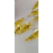 Özbience 10'lu Gerçekçi Karides Yapay Yem, 4 Cm, Silikon Balık Avı Yemi