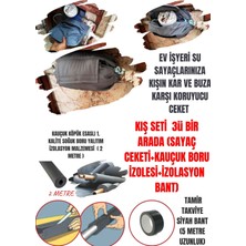 Kl Home 3'lü Set Su Saati Kartlı- Normal Sayac Kış Kar(Dona) Karşı Korur (Sayaç Ceketi Kauçuk Boru-Pvc Bant)