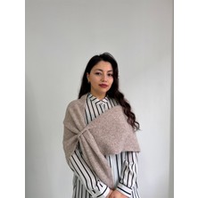 Blackbird Luxe Içten Geçirmeli Triko Üçgen Şal