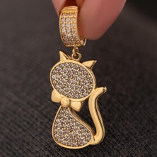 Hakan Mücevherat Kedi Kolye Ucu 14 Ayar Altın