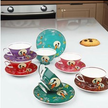 Kosova Muba Consept Bird Studio Renli Fincan Takımı