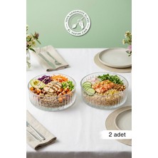 Glamis Selen Concept Pupa Model El Yapımı Cam Sunum Kasesi 2'li Set