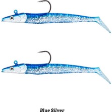 Özbience Zand Eel 11CM 7-14GR Double Body Mavi Gümüş Balıkçılık Yüzüğü