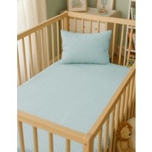 NGN Collection 2'li Set %100 Pamuk Poplin Lastikli Çarşaf ve Yastık Kılıfı Park Yatak | 60X120 cm 35X45 cm