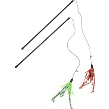 Delixa Kedi Oltası, Zilli, Yün Ipler Uc, Uzun Dayanıklı IP-70CM, 50CM