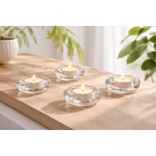 IKEA Bladfagel Tealight Modern,pinterest,viral Çiçek Şeklinde 1 Adet Mumluk ve 1 Adet Mum 3cm Pembe