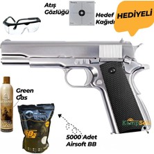 We Colt 1911 Gümüş Blowback Airsoft Tabanca 6mm