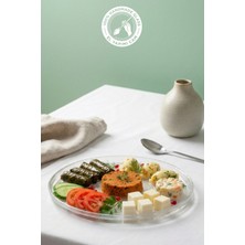 Glamis Selen Concept Aura Model Orta Boy El Yapımı Cam Servis ve Yemek Tabağı