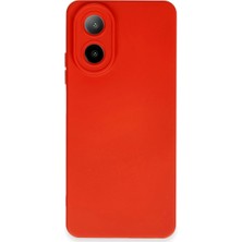 Oppo A38 Kılıf Nano Içi Kadife Silikon - Kırmızı