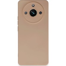 Realme 11 Pro Kılıf Nano Içi Kadife Silikon - Pudra