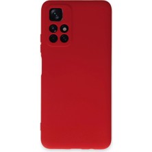 Xiaomi Redmi Note 11T Kılıf Nano Içi Kadife Silikon - Kırmızı