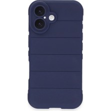 Iphone 16 Plus Kılıf Optimum Silikon - Lacivert