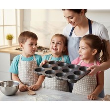 Palo Santo 12'li Yanmaz Yapışmaz Muffin Kek Kalıbı