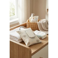 Hamur Askılı Taşınabilir Anne Bebek Fermuarlı Islak Mendil Kılıfı Bebek Arabası Beşik Kenarı Çanta Melis