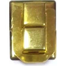 Marsilyan Yaylı Klips, Kutu Ön Kilidi - Büyük, Sarı, 1 Adet