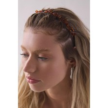 New Obsessions Kahverengi Saç Bükücü Taç Saç Bandı