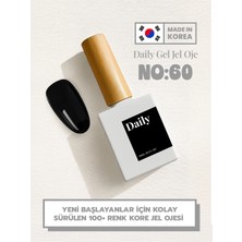 Dailygel Modern Line Kalıcı Oje – Dy-60 Pure Black (Led/uv Uyumlu)