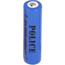 Police 18650 3.7V 4000 Mah Akım Korumalı Şarjlı Li-Ion Pil