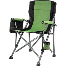 Özbience Katlanır Kamp Piknik Sandalyesi Mavi/siyah Taşıma Çantalı