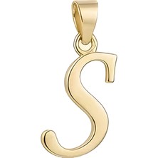 Hakan Mücevherat S Harfi El Yazısı 14 Ayar Kolye Ucu